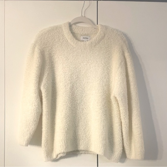 Pistola Alpine Cozy Crew Neck Sweater in Ivory - Picture 3 of 5